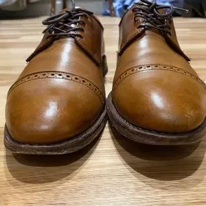 Allen Edmonds Bergland Brown Leather‎ Cap Toe Derby Dress Shoes 9.5 3E #6551 USA Park Avenue Cap-toe Derby Dress Shoe | Men main image 3